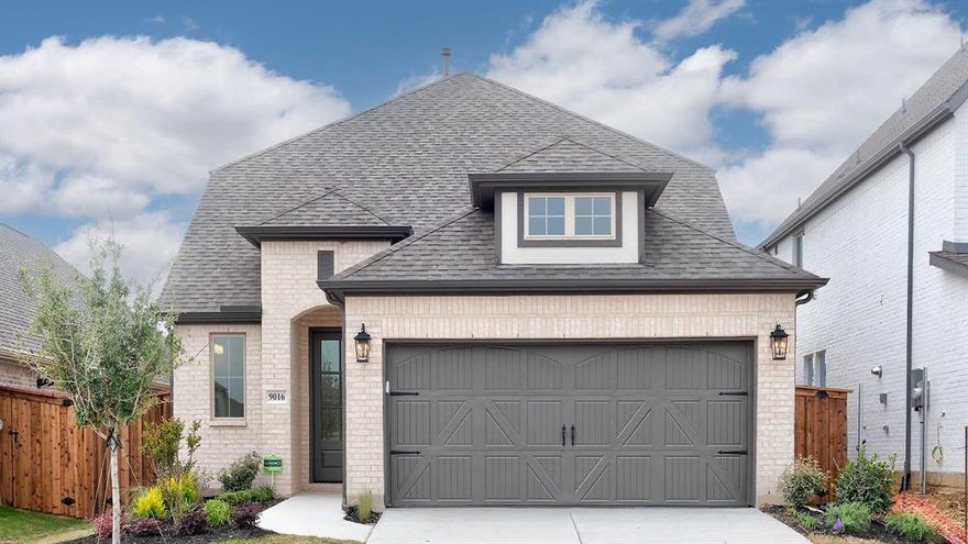 PERRY HOMES NEW CONSTRUCTION! Entry leads to open kitchen, dining area and two-story family room with cast stone mantle fireplace. Kitchen features walk-in pantry, generous counter space and inviting island with built-in seating space. Home office with French doors just across from kitchen. First-floor primary suite includes 10-foot ceiling. Double doors lead to primary bath with dual vanities, separate glass-enclosed-shower and two walk-in closets. A game room and two secondary bedrooms are upstairs. Covered patio. Mud room off two-car garage.