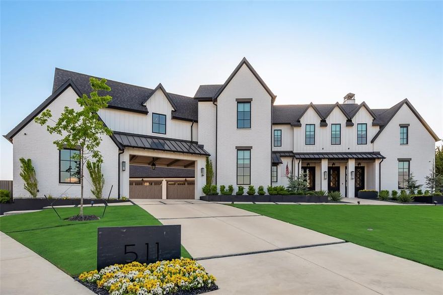 Luxury abounds in this exquisite Scott Lewis custom home situated on just over 1.2 acres in the prestigious Heath Crossing. Every room has been meticulously designed w- lavish features such as a cooks kitchen w- a true Butlers pantry, dining room w- fireplace, owners retreat w- luxurious bath & custom closet, stained ceiling beams, stone & shiplap walls, marble flooring & counter tops. Each bathroom has a specific custom design & there is a private work-out center w- kitchenette & bath. This home offers the latest trends in designer lighting, black iron doors & Lincoln windows lending to today's classically modern style. Outdoor amenities include a guest cottage, outdoor living spaces including kitchen & living area w- fireplace, lighted sport court , a resort style swimming pool & hot tub w- tanning ledges, a contemporary firepit, & mature trees & landscape for the ultimate privacy w- lots of dramatic light-scape.  MULTIPLE OFFER... HIGHEST AND BEST DUE BY 12:00 NOON ON MONDAY 4-25