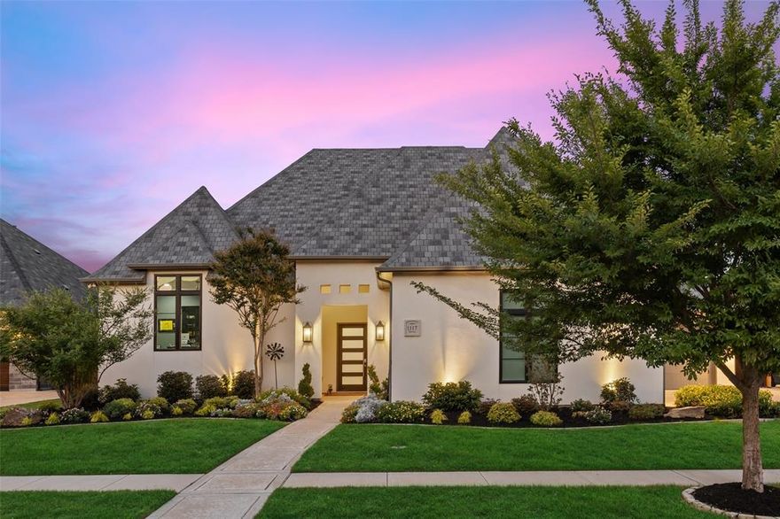 Multiple offers, best and final July, 4th at 3pm. Custom Atwood Home in the sought after community of Carillon, right in the heart of Southlake, has been meticulously designed, even the most discerning buyer will be impress with the style, finishes and upgrades this home boasts.
This 2 story open concept home has 4 bedrooms, 4.1 baths, 3 car garage with epoxy flooring and NewAge Procabinets, 2 game rooms, one on each floor, media room and secluded office. The 8 ft sliding glass doors open to the covered patio with outdoor kitchen and motorized screens, all of it overlooking the pool with removable fencing. Home has a Mosquito misting system to enjoy the summer Texas nights.
This fully encapsulated home will reduce energy bills, hot water on a circulating system, foundation is piered, high end appliances are some of the upgrades you will enjoy in this true custom home.
Community amenities include pool, playground, sport courts, picnic areas, lakes, fishing pier, trails ...