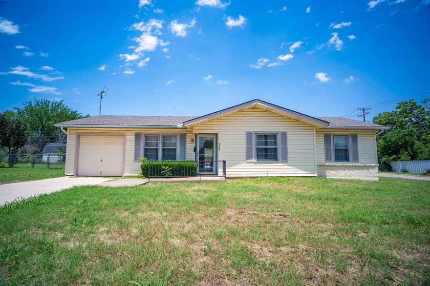 Cute large corner lot home in Haltom City ready to move in. This home is 3 bedroom, one full bath, handicap accessible and is being sold as is. Wood floors through out the home. Come take a look to see how you can make it into your dream home.