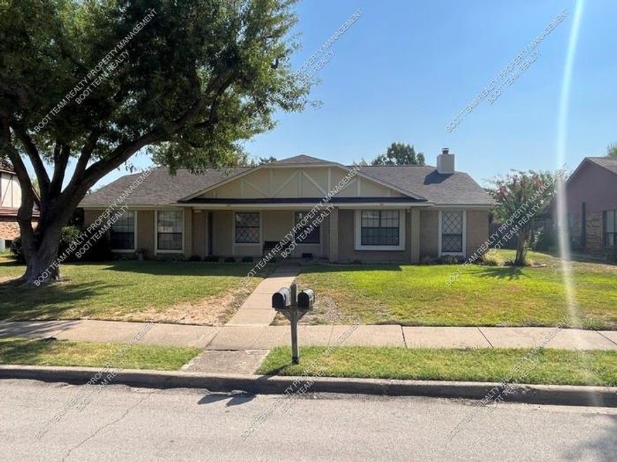 Boot Team PM is a $0 Security Deposit company - All Residents purchase a Rhino Policy. RESIDENT BENEFIT PACKAGE ($30 ADDED ON TOP OF RENTAL PRICE) *Renters Insurance Required* Small Dog only. See website for Pet Fee info. **NO SMOKING** $75 App fee on all residents 18 years and older. Cute Duplex! Perfect For Anyone Tired of Apartment Living! Very Well Maintained with Bright Large Eat-in Kitchen, Large Living Room with a Brick Wood Burning Fireplace. Window Treatments on all the Windows. Jack & Jill Bathroom enters to Master Bedroom and to the Hallway. Rear Parking. Storage Shed In Back. Desirable And Quiet Neighborhood In North Garland. Close to George Bush Tollway, shopping & restaurants.