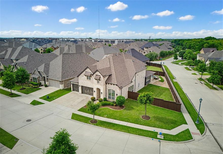 Beautiful home on a corner lot with a great floor plan and a nice pool view from the living room and primary bedroom, plus a 3-car garage.
This home offers 5 bedrooms and 4 full bathrooms. The first floor includes the primary suite, an additional bedroom, two full baths, and a private office—perfect for guests or working from home. The living room features high ceilings and an open, bright feel.
Upstairs, you’ll find 3 bedrooms, a game room, and a media room—ideal for everyday living and entertaining.
Located in a highly rated Frisco ISD.
Just minutes away (about 3 minutes), there is an exciting new development near Costco along Highway 121—featuring a new hotel and a resort-style outdoor wave pool currently under construction. In addition, a major water park, Kalahari, is planned right across from Costco, adding even more entertainment and value to the area. 
Come see it today!