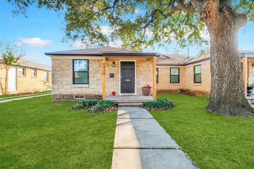 Discover a rare chance to own this beautifully renovated duplex in one of Dallas’ most coveted pockets—just moments from the Park Cities, Inwood Village, and Love Field. This thoughtfully updated 4-bed, 2-bath residence blends modern convenience with warm, timeless charm.  Inside, natural light pours across rich hardwood floors and new windows, highlighting a fully refreshed interior. The kitchens are both sleek and functional with stainless appliances, while the updated bath brings a fresh, modern feel. New HVAC and water heater systems ensure comfort and efficiency year-round.  With easy street parking and unbeatable access to Dallas’ best dining, shopping, and everyday amenities, this home makes day-to-day living effortless.  Perfect for anyone who wants to own an income producing property with convenience, style, and a neighborhood feel. Furniture and staging added virtually for visualization and do not convey.