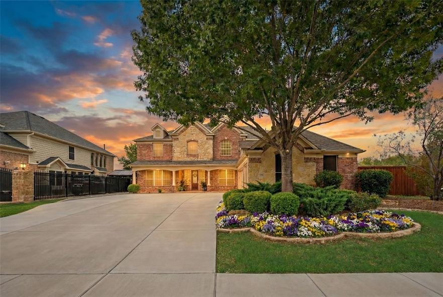 Breathtaking 6-bed, 3-car garage corner-lot with pool in Mira Lagos *Mansfield ISD*  Widened driveway makes daily in-and-out a breeze.

Move-in ready— new roof, flooring, interior paint! Warm natural light, peaceful pool views, and a flowing layout define the first level, which includes the primary suite plus TWO flex rooms — one with its own private bath, ideal for a home office, nursery, or a true second downstairs bedroom.

The open kitchen and oversized island make hosting effortless, while the dual-sided fireplace enhances the luxurious primary retreat featuring two walk-in closets and direct access into backyard.

Upstairs delivers serious lifestyle and business versatility: step into your private movie theater with multiple rows of luxury recliners, plus a large game room and additional secondary bedrooms offering space for hobbies, work, or multi-generational living.
Two bedrooms down, four up, and multiple living areas give you unmatched flexibility.

A 3-car garage with powered workspace completes the package.

Style, comfort, and scale—wrapped into one exceptional property.
$9,500 lender credit is available. Contact listing directly agent for details.