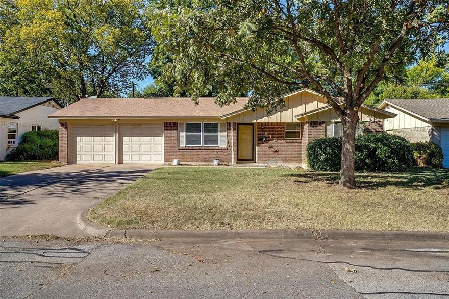 4 Bedroom, 2bath, 2 Car garage home located in an established neighborhood near schools. Home has all new paint and flooring. Storage shed out back. One story. Available for quick move in.