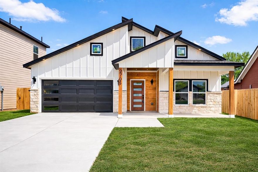 Step inside this stunning 4 bedroom, 3 bath home in the heart of Fort Worth where thoughtful upgrades meet everyday luxury. Built with one of the builder’s most popular floor plans, this move in ready home features designer lighting, premium finishes, and beautiful architectural details throughout.

A grand entry welcomes you into a bright open concept living space designed for entertaining and everyday living. The living room features a decorative accent wall with built in shelving that creates a stylish focal point and functional storage.

The gourmet kitchen is the centerpiece of the home with an oversized quartz island with seating for four, abundant cabinetry, and generous counter space. The kitchen flows into the light filled dining area surrounded by windows that bring in natural light throughout the day.

The split bedroom layout offers excellent flexibility. Toward the front are two spacious secondary bedrooms with a full bath. In the center of the home, a third bedroom with its own full bathroom works perfectly as a guest suite, home office, or media room.

The private primary suite at the back of the home provides a peaceful retreat separate from the secondary bedrooms.

High ceilings, abundant windows, and a warm color palette create a bright and inviting atmosphere.

The exterior features cedar accents, upgraded decorative lighting, and strong curb appeal. An upgraded garage door with windows adds charm to the front elevation.

Located in Fort Worth with convenient access to shopping, dining, and major highways.

Preferred lender offering 3000 dollars toward buyer closing costs.