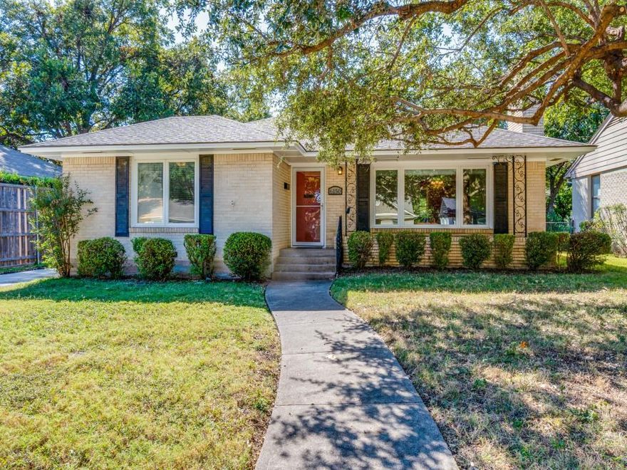 This beautifully maintained 1950s cottage-style home, captures the perfect blend of charm and modern comfort. Located in the sought-after Caruth Terrace neighborhood, it offers an unbeatable lifestyle just minutes from shopping, dining, SMU, White Rock Lake, and DART.
Inside, the home retains its original character while showcasing thoughtful updates, including an updated kitchen and energy-efficient windows. Flexible spaces include a paneled third bedroom or private office, ideal for today’s living needs. Additional highlights feature just refinished gleaming hardwood floors, a two-car garage, and a fenced backyard with pergola—a relaxing retreat for outdoor enjoyment.
Pets will be considered on a case-by-case basis, per the owner's approval.  
Clothes washer, dryer and refrigerator are included.