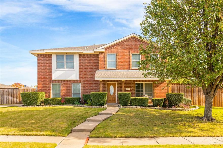 Situated on a spacious quarter-acre corner lot, this exceptionally clean and well-cared-for rental is anything but typical. Pride of ownership shines throughout! All bedrooms are located upstairs, along with a large game room, perfect for added privacy and separate living spaces. Downstairs features beautiful hand-scraped engineered hardwood floors, creating a warm, inviting atmosphere. The kitchen offers granite countertops, stainless steel appliances (including refrigerator), and gas cooking. The open-concept living area includes a cozy fireplace, while the front flex space can serve as a formal dining or additional living area. Enjoy a generously sized backyard ideal for entertaining or relaxing, plus a charming covered front porch. Located in a master-planned community with a pool, playgrounds, pavilion, and a 9-acre park; this home offers space, comfort, and convenience in one beautiful package.