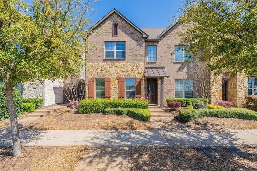 Huge end unit townhouse in Lake Viridian with an amazing floor plan. You can see the water from your doorstep. Walk in and be greeted by a 20ft grand entrance to this open concept floor plan with a beautiful gourmet oversized island kitchen that includes a walk-in pantry and is adjacent to the study. Upstairs offers a second living room or game room. Neutral palette, nice detail including rounded corners, arches. Built-in corner pocket office on first floor. Hardwood floor in living, 18in tile remainder of first floor. Kitchen features walk-in pantry, oversized island, dark-stained cabinets with lone star hardware & beautiful granite. Striking wood & wrought iron stair rail. Vaulted ceiling in master with huge WIC features shelving, seasonal racks all around. Separate vanities & oversized shower in master bath. Front doorbell camera. Keyless front entry. Keyless rear 2 car garage entry. Plantation shutters in living, dining and primary. Two additional bedrooms are located on the opposite end of the primary. Huge storage closet across from the built-in corner pocket office downstairs. There is not one inch of wasted space in this floor plan. Available first week of March. Current tenant moves out March 1st.

Close proximity to Arlington's entertainment district, restaurants, shopping, major highways, Dallas Cowboys Stadium, Texas Rangers Ballpark, Six Flags and Airport. Contact property manager for more details and to schedule a tour today.

HEB schools, walking distance to elementary & daycare. 10 miles of trails, 14+ parks, 6 pools, private lake, ponds, sailing center, tennis courts, dog parks, pickleball courts. Too many amenities to mention.

HOA handles all yard maintenance. Fridge, washer, dryer provided. Pay your monthly rent payments online and securely through your portal. Home is professionally managed by property manager.

This is low-maintenance living designed for connection, convenience, and comfort. Don't miss this opportunity & rent special!