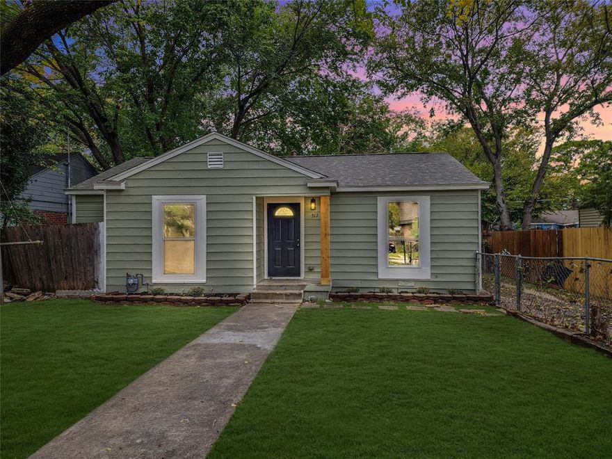 Knockout completely remodeled home will impress you! The focal point of the home is the island kitchen with new cabinets, granite countertops, subway tile backsplash, and stainless stell appliances. Everything is new in this home! Roof, windows, heat and air condition system, water heater, flooring, plumbing and light fixtures, doors and hardware, and electrical panel Quick possession is available. A large utility room was added. The detached building in the back could be made into a garage or guest house.