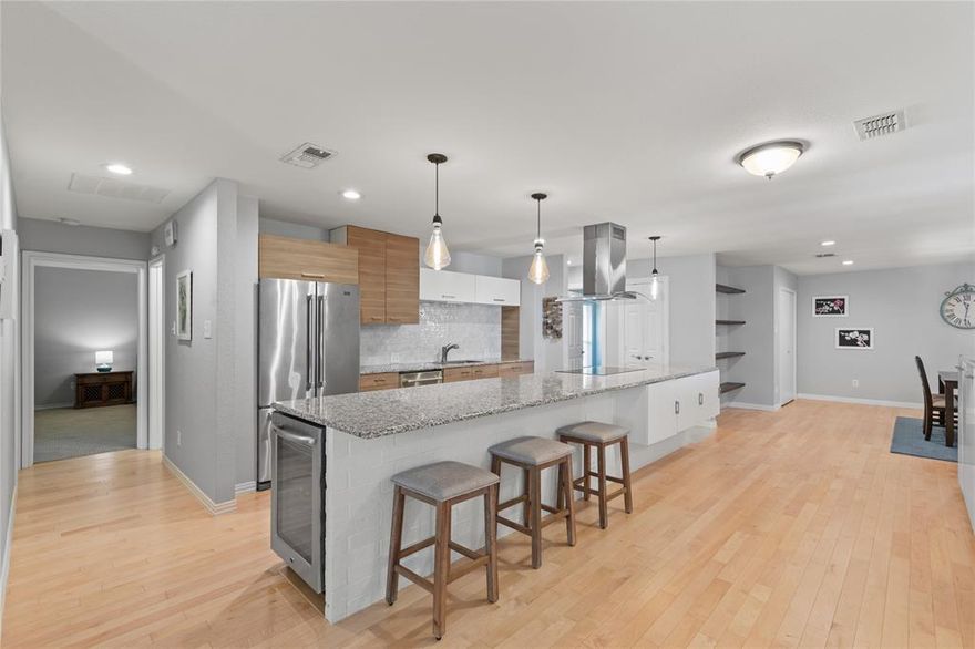 Nestled in an exclusive gated community, this beautifully updated custom-built home offers unmatched convenience to Fort Worth’s vibrant amenities. Surrounding a serene private lake shared with select neighbors, this 3-bedroom, 2.5-bath retreat blends luxury and tranquility. The open-concept design boasts a chef’s kitchen with top-tier finishes, perfect for entertaining. Spacious living areas flow seamlessly, while the oversized garage provides ample storage. The meticulously curated gardens, designed and installed by two world-class botanists, feature vibrant flora and serene landscapes, enhancing the property’s secluded elegance. Tucked away for ultimate privacy, the home is just moments from premier shopping, dining, and scenic trails, offering the best of both worlds—tranquil sophistication and urban accessibility.