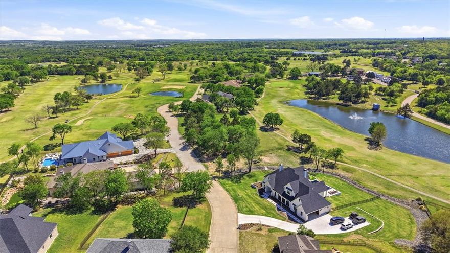 RARE OPPORTUNITY TO LIVE ON THE GOLF COURSE JUST 5 MINUTES FROM LAKE MARINA AND RESORT! Build your dream home in the highly desired gated Eagle Chase of Tanglewood Golf subdivision offering beautiful views of the 18th fairway, the 18th Green and golf course lake with water fountain feature all viewing directly from your backyard. The sun sets over the golf course lake from your backyard view with stunning sunset views with marina tower in the background. Just 5 minutes away from the Tanglewood Resort featuring lodging, a spa and views of the Marina Tower from your back yard.  3 new large estates homes recently built across the street and adjacent to Lot 38. Adjacent half acre Lot 37 also for sale, same owner. Super low tax rates compared to surrounding areas.
