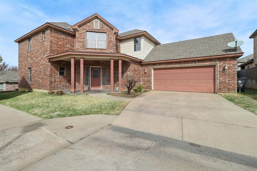 HUGE Price Drop!!!! Tucked away on a cul de sac in the gated Georgetown community, this custom built garden home offers spacious living in a prime Arlington location just minutes from AT&T Stadium and with easy access to Fort Worth, Mansfield, and Dallas. The open concept design creates a seamless flow between the living and dining areas, ideal for everyday living and entertaining. The kitchen features custom cabinetry, granite countertops, tile backsplash, breakfast bar, and stainless steel appliances. Thoughtful upgrades include wood flooring, electric fireplace, crown molding, an oversized garage with built in storage, and an AC replaced in 2025. A versatile 4th bedroom or bonus room offers the flexibility to be used as a home office, game room, or additional living space. Residents also enjoy access to the community pool. Ask about special incentives and interest rate options.
