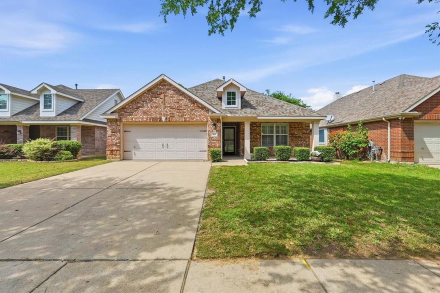 Welcome to 609 Darlington Trail in Fort Worth, a thoughtfully updated home offering modern comfort and lasting value. Major improvements provide peace of mind and elevate everyday living, including a new roof (2023) and extensive interior upgrades throughout. See recap below.

The heart of the home features a beautifully remodeled kitchen with new soft close cabinets, drawers, quartz countertops, and a large center island added in 2021, creating the perfect space for cooking, entertaining, and gathering. In 2024, key windows were replaced in the primary bedroom, primary bathroom, living room, and kitchen, enhancing natural light, energy efficiency, and overall appeal.

The primary suite offers a relaxing retreat with an updated spa-like feel, including a fully remodeled master shower (December 2021). Additional enhancements such as window shutters installed in 2016 add timeless character and curb appeal. Primary suite bottom first window is being replaced and on order.

With a blend of thoughtful upgrades and functional design, this home is move-in ready and designed for both comfort and style. Conveniently located near shopping, dining, and major commuter routes, 609 Darlington Trail is a standout opportunity in Fort Worth.

Recap of updates: Roof 2023. Interior paint including all baseboards, trim and doors 2026. Water heater 2023. Shutters 2016. Remodeled kitchen to include island, counters, soft close cabinets and drawers, oven, microwave, and dishwasher 2021. Wood look tile flooring 2021. Carpet April 2026. New fence on sides April 2026. Storage building unsure of date. Fireplace upgraded with blower operated by remote-unsure of date.

This home is truly move in ready!