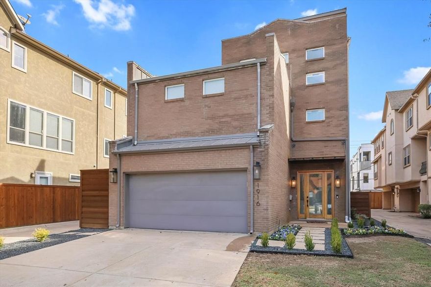 Prime Lower Greenville location with exceptional walkability to dining, nightlife, and entertainment along Lower Greenville and Henderson Avenue. The interior has been fully renovated with a sleek, modern design and open, light-filled layout.

Highlights include polished concrete floors, soaring ceilings, designer lighting, an architectural staircase, and a chef’s kitchen with quartz countertops, custom cabinetry, stainless steel appliances, and a large island. The primary suite offers a spa-inspired bath with soaking tub, glass shower, and walk-in closet. Secondary bedrooms are spacious and versatile.

Additional features include a dedicated utility room, covered patio, private yard, and attached garage. An ideal opportunity to own a move in ready home in one of Dallas’ most vibrant neighborhoods.
Agent & Broker are parties to the transaction