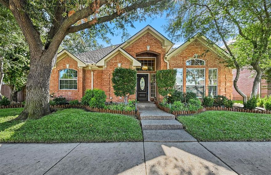 Welcome to this charming and spacious 4 bedroom, 3-bath home In Plano ISD  Upon entering, you'll immediately appreciate the open and well-lit living spaces, starting with the heart of the home the open kitchen. Adorned with elegant granite countertops, this kitchen is not only aesthetically pleasing but also functional, making it the ideal hub for family gatherings and entertaining. The island adds a versatile touch, providing additional workspace and a casual dining area The master suite offers a serene sanctuary with an en-suite bathroom.Step outside and you'll find a large covered patio in the backyard, perfect for outdoor dining, BBQs, or simply unwinding while enjoying the pleasant weather One of the standout features of this property is the workshop with electricity, measuring 10 x 20 feet. Whether you're a hobbyist, or just need extra storage space, this versatile workshop is a valuable addition. It provides a dedicated area for projects, crafts, or storing tools and equipment.
