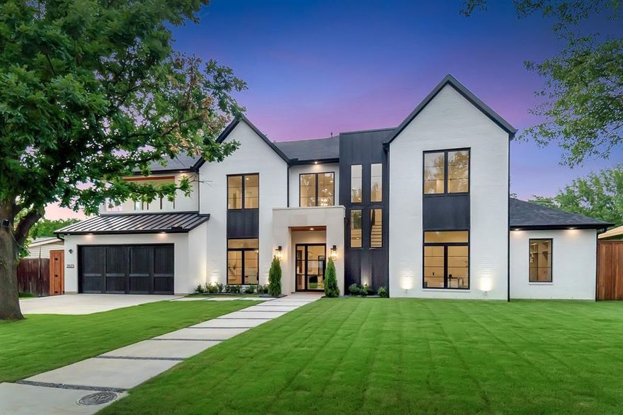 Welcome to this stunning new construction by HB Projects, perfectly situated on a peaceful and beautiful street with a 0.31-acre lot. This thoughtfully designed modern home features 5 bedrooms, one can be used as an office, 5 full bathrooms, a 3-car garage, and unmatched attention to detail throughout.
Step into a grand foyer and living room with soaring 21-foot ceilings and a sleek gas fireplace. Dining room, private office, and breakfast area. Oversized sliding glass doors open to a spacious covered patio with its own high ceiling, complete with a built-in outdoor kitchen and grill—ideal for year-round entertaining.
The chef’s kitchen features modern built-in cabinetry and high-end KitchenAid appliances, including a built-in refrigerator, dishwasher, range, and double oven.
The downstairs primary suite is a private retreat with a spa-like bathroom showcasing a freestanding tub, luxurious double shower, and a large custom walk-in closet with built-in cabinetry.
Upstairs offers three spacious ensuite bedrooms, three full baths, and a large game room with a bar-lounge area—perfect for relaxing or entertaining.
This home is built with full spray foam insulation, solid white oak hardwood floors and stairs, and top-tier security features including cameras, door-window sensors, motion lights, and a full alarm system. Additional upgrades include two tankless water heaters and dual HVAC units for enhanced energy efficiency.