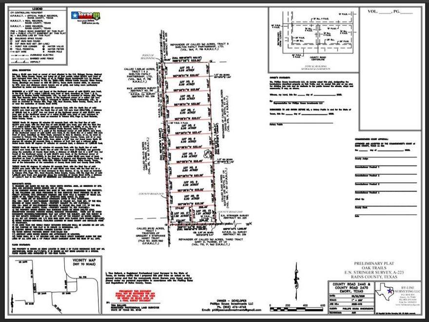 Several secluded lots perfect for people wanting a place in the country. Choose from lots 1-7, 8-12 are pending sale. Water line is in-progress, buyer will be responsible for meter. There are some deed restrictions, mainly no mobile homes, and 1000sqft minimum house. A short drive from Emory, but a long way from the hustle and bustle. Plat and deed restrictions posted to transaction desk. Buyers or buyer’s agent are responsible for verifying all information. Sellers are licensed Texas real estate agents.