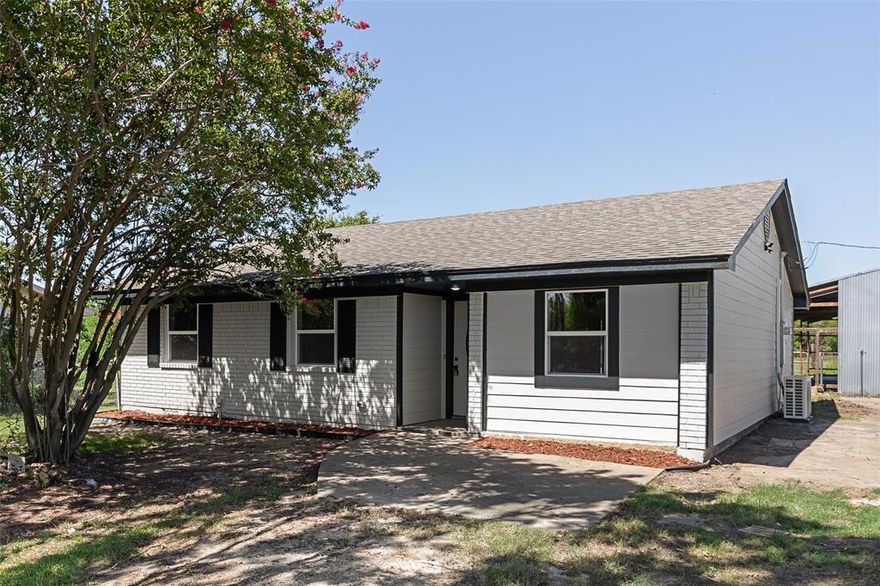 BACK ON MARKET!! (Agents please see private remarks).  Charming Renovated Ranch on Acreage – Just Outside City Limits!
Welcome to this beautifully updated 3-bedroom, 2-bath ranch home nestled on a private stretch of land just outside the city limits—where peace and modern comfort meet. Nearly every inch of this home has been thoughtfully renovated, making it truly move-in ready. Discover a fresh, inviting interior featuring all-new luxury vinyl flooring, updated lighting fixtures, and fresh paint throughout. The fully remodeled kitchen is a standout, complete with granite countertops, sleek new appliances (including a refrigerator that conveys with the sale), and a clean, modern design perfect for everyday living and entertaining. Both bathrooms have been completely renovated with quality finishes, while major systems have been updated for your peace of mind—including a brand-new HVAC system, updated plumbing, and new electrical service. Vinyl windows have also been installed, adding efficiency and charm. A recent foundation adjustment has been completed and is backed by a lifetime warranty. Outside, enjoy the privacy and space of your own acreage. The property includes a versatile 40' x 60' barn, ready to be finished out by the seller with additional negotiations—ideal for a workshop, guest space, or storage. If you're seeking a quiet, modern home with room to grow, this cozy ranch is the perfect blend of country living and contemporary updates.