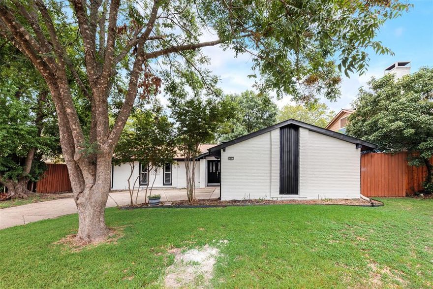 Welcome to this beautifully updated 3-2 home, featuring a spacious master suite with a generous sitting area, walk-in closet, & dual vanity in the attached ensuite bathroom for ultimate comfort. The ensuite has been renovated to include an oversized walk-in shower with elegant marble-look tile, giving it a spa-like feel. This 3 bed home has a separate office space with its own closet, perfect for working from home or easily converted into an additional bedroom. The living area is cozy and inviting, with a wood-burning fireplace adorned with a brick or stone mantle, ideal for relaxing evenings. The home is fully electric for energy efficiency, and comes with all appliances included, making it completely move-in ready. The kitchen boasts stunning quartz countertops, complementing the recent luxury vinyl plank flooring that extends throughout the entire home. Large backyard shaded by mature trees, plenty of space for outdoor living. Let's make this yours!