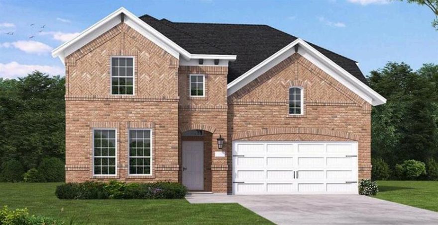MLS# 21266319 - Built by Coventry Homes - Sep 26 2026 completion! ~ Step into over 3,000 square feet of elegance and comfort in this stunning two-story masterpiece! Featuring 4 spacious bedrooms, 4 luxurious baths, and a 3-car garage, this home was built to impress and designed for how you live today. From the moment you enter, you'll be captivated by the soaring 19-foot ceilings in the great room, creating a grand and airy feel. Luxury vinyl plank flooring flows effortlessly from the entry through the great room, kitchen, and breakfast area, offering both style and durability. Love to entertain? The formal dining room, media room, and game room give you endless options for hosting friends or enjoying cozy nights. Need a quiet space to relax? You'll love the inviting garden tub to enjoy a nice relaxing soak in the primary ensuite bath. The heart of this home is the chef’s kitchen, showcasing natural stone countertops in timeless neutral tones, abundant cabinetry, and premium finishes that make both cooking and gathering a joy. This home checks every box — and then some. But don’t wait — homes like this don’t last long!