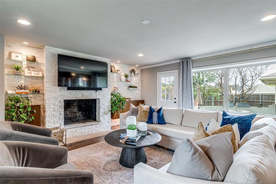 Best value in Preston Hollow! Welcome to this beautifully updated and well maintained single-story home in the heart of Preston Hollow. Set on a lush .384-acre lot, this light-filled, open and spacious residence offers an ideal blend of style, comfort, and living flexibility, perfect for everyday living and entertaining. The home features three spacious living areas, dining, office, a well appointed kitchen, workout room, 4 bedrooms and 3 bathrooms, including a luxurious primary suite featuring a beautifully updated bath and custom closet system. The 4th bedroom has ensuite bath with closet in hall. Step outside to your private backyard retreat with a pool, a 3 hole putting green, and separate play area ideal for gatherings, quiet evenings at home, or children's play time. The two car garage has an attached workshop that could be converted to a third car garage space. Roof and 2 HVACs replaced in the last 3 years. Conveniently located near Preston Royal dining and shopping, as well as top-rated private schools, this home offers exceptional living in one of Dallas’ most desirable neighborhoods.