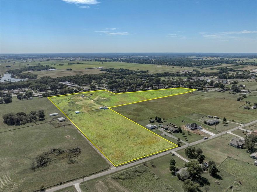 Approximately 19.2 acres located in the heart of horse country and just 5 minutes from downtown Whitesboro. This property offers exceptional versatility for builders, investors, or equestrian enthusiasts. The west 9.6 acres have been platted and approved by the city for residential development. The adjacent 9.6 acres remain unplatted, allowing flexibility for future use. Open pasture provides ample space for horses or the opportunity to design a private ranch or equestrian facility. Conveniently situated near town amenities, yet offering the privacy and space of country living, this property presents a rare opportunity for development or a personal estate.

ALL information herein is deemed reliable but not guaranteed.  Buyer and buyer's Realtor should verify  taxes, school information and all other details relevant to the Buyer.