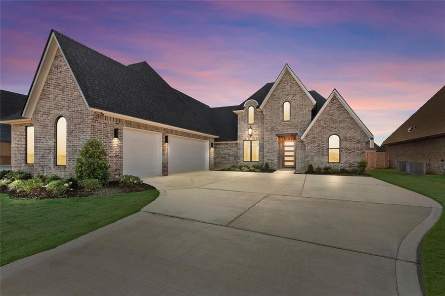 Gorgeous new construction located in gated Canal Place subdivision. This 4-bedroom, 3-bathroom home is sure to impress with the attention to detail throughout - from custom cabinets to modern fixtures! The open floorplan is bright and airy thanks to the large, cased windows and high ceilings, while the cozy fireplace and built-ins in the main living area bring character and warmth. The gourmet kitchen boasts a large center island, stainless appliances, and sleek countertops. Whether you're hosting a dinner party or having a weeknight dinner, the kitchen and dining spaces flow seamlessly to accommodate your needs. The primary suite offers plenty of space to relax after a long day, whether that's simply lounging or enjoying a soak in the spa-like ensuite bath. The additional 3 bedrooms provide room for family, guests, or maybe a dedicated study, while the 2 full baths provide privacy and convenience. Outside, the spacious back patio with its own fireplace is sure to be a favorite spot both for entertaining or enjoying a quiet cup of coffee in the morning. Come and envision making this home yours and schedule a private tour today!