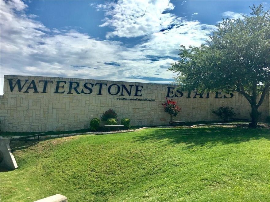 Lot K-27 is a stunning wooded 1-acre lot in the prestigious gated community of Waterstone Estates in McKinney, Texas.  This NORTH facing property is zoned in Melissa's A rated school system. The perfect blend of upscale country living with easy access to downtown McKinney.  No MUD or PID.  Bring your own builder. There are no time restrictions on building the house of your dreams.  The safe community features: four scenic lakes, a private fishing pier, lakeside park, sports court, playground and walking trails.  A minimum of 3500sq ft home is required with power and water utilities readily available.  10 min form HEB and Buc-cee's.  Located 16 minutes from McKinney National Private Airport which is projected to converted to a commercial airport by the beginning of 2027.   Schedule your appointment today to experience this breath-taking community.