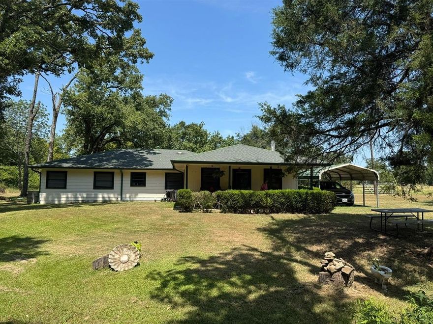 Charming single story 1881 sq ft brick home tucked away from County Road in Canton TX. Prime location 5-10 mins from Exit Hwy 19S at I-20, 1.7 Miles from the City Center of Canton -Downtown Canton attractions and Home of the First Monday Trade Days. 15 Miles approx. from Hwy 175 Mabank -Downtown Mabank Attractions and Shopping -Home of Cedar Creek Lake. Property Features approx. 6.82 acres with mature trees, Barn approx. 1760 sq ft, no city restrictions, space for your pets or farm life and animals. New Homes on 1-2 acre lots surround this property-making it an ideal location for a family to move away from the city and enjoy the country atmosphere. Canton offers so much in rural lifestyle -but close to Kaufman, Mabank, Athens and , Tyler and Wills Point -A nature lovers paradise.