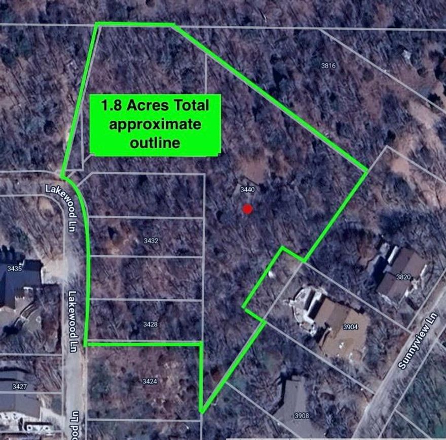 Originally offered at $650,000, the property has been repriced to $750,000 following significant improvements. A 10’ foot dirt drive has been cut in around the entire 1.8+ acre perimeter, opening access and showcasing the land’s remarkable topography. With the improved visibility, several prime build sites have been revealed each offering unique potential, including one elevated location where, if designed thoughtfully, a home could capture views of the north end of Lake Grapevine.
Tucked within the picturesque Franklin Hills neighborhood, with its park-like feel, 3440 Lakewood Lane is a rare opportunity to own a prime residential lot in one of Flower Mound’s most beloved non-HOA communities. This spacious, tree-lined property offers a peaceful retreat just minutes from Grapevine Lake. If you’re looking for a neighborhood that combines space, privacy, freedom, natural beauty, and community charm, Franklin Hills checks every box.
Rich in natural amenities difficult to find in North Texas, from rolling hills and mature trees to developed trails, Franklin Hills creates an active and friendly lakeside community. Perfect for hiking, biking, horseback riding, or simply soaking in Texas sunsets by the lake, it’s a retreat from the fast pace yet close to everything that makes Flower Mound one of the most desirable places to live in North Texas. Convenience without congestion.
Whether you’re looking to design a forever home or invest in one of the last remaining lots in this sought-after neighborhood, this property now offers even more compelling reasons to act unmatched freedom, privacy, lifestyle, and now, enhanced build opportunities. Just minutes to I-35E and FM 1171, with easy access to DFW Airport, major retail, dining, and recreational amenities.
