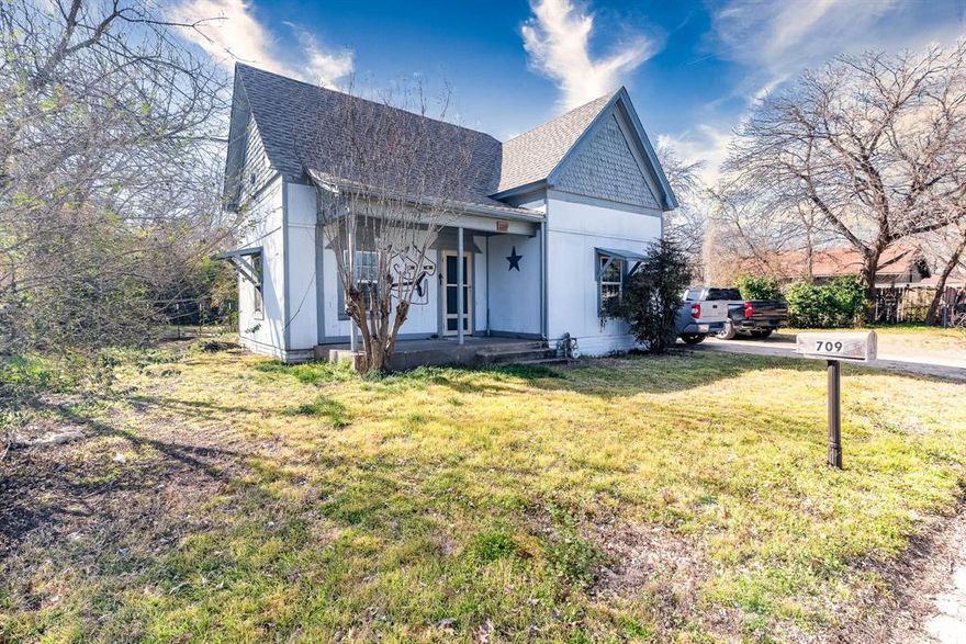 An original to Cleburne! This 2 bed 1.5 bath home is full of  history and charm. Luxury vinyl floors throughout lead you into a wonderful farm style kitchen. Plenty of windows provide natural light. The heavily treed lot also comes with carport parking, 2 large sheds in the backyard and plenty of space to make it yours. This quiet but revamped area is the prime spot for your long term investment. no interior pics yet due to privacy Tenant Occupied