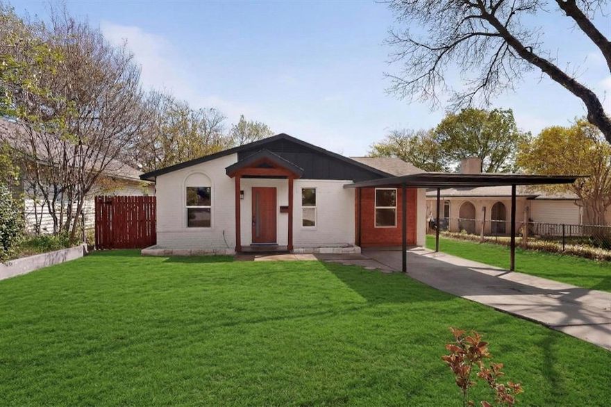 Welcome to this beautifully remodeled 3-bedroom, 2-bath home in Fort Worth, Texas, just minutes from the Fort Worth Stockyards and Downtown Fort Worth.

Designed with both comfort and functionality in mind, this home features a spacious open-concept layout that is perfect for everyday living and effortless entertaining.

The fully upgraded kitchen serves as the centerpiece of the home, complete with an oversized island, modern finishes, and a seamless flow into the main living area, ideal for hosting gatherings or enjoying time with family.

Extensive updates can be found throughout, including new flooring, fresh interior finishes, updated bathrooms, a newer HVAC system, and a brand-new roof, providing peace of mind and true move-in-ready convenience.

With its thoughtful upgrades, inviting design, and prime location near some of Fort Worth’s best dining, shopping, and entertainment, this home is a must-see in person