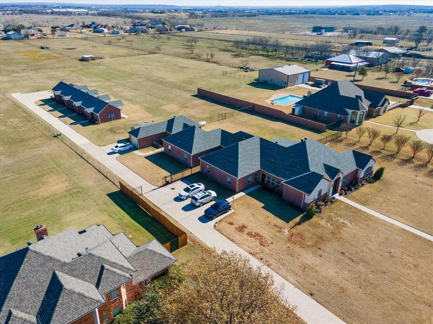 This property currently houses Anchor Way Senior Care which is a 16 bed, assisted living community, peacefully nestled on more than 5 acres in Crowley, TX. Placed nicely in a quiet, residential neighborhood, the property would work well as a continued assisted living facility, any type of a rehab or shelter, or even a family compound. The property consists of one main home complete with 8 bedrooms and 3.1 baths coming in at 4,476sq.ft. A separate studio apartment 800 sq.ft with a one car garage. There is also a four-plex that houses 3 one bedroom units along with a two bedroom unit as well. The property has been beautifully maintained.

Seller is selling the real estate AND the business along with personal property for those interested in the business. THE ASKING PRICE IN THE MLS IS JUST FOR THE REAL ESTATE. For the purchase of both the real estate along with the business asking price is $2.5M

SELLER IS MOTIVATED