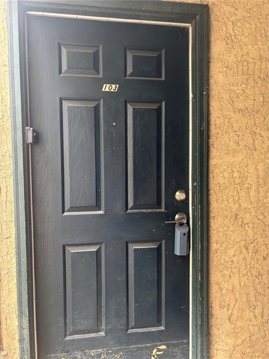 Investors welcome. First floor 1 bedroom 1bath condo with assigned parking space # 67. Includes refrigerator ,electric range built in microwave, brick fireplace , patio with storage and full size washer and dryer connection. affordable and easy access to 635 central expressway, shopping bus line. SELLER IS SELLING AS IS. Condo is back active at no fault of seller . Buyer had a change of heart