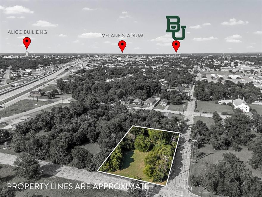 A truly rare opportunity has just arrived to Waco's real estate market! A corner lot canvas with endless potential to your vision. Conveniently located a block from Magnolia Table, minutes from Baylor, and offers quick access to I-35. Position yourself to capture equity by getting in early as surrounding commercial activity continues to grow!