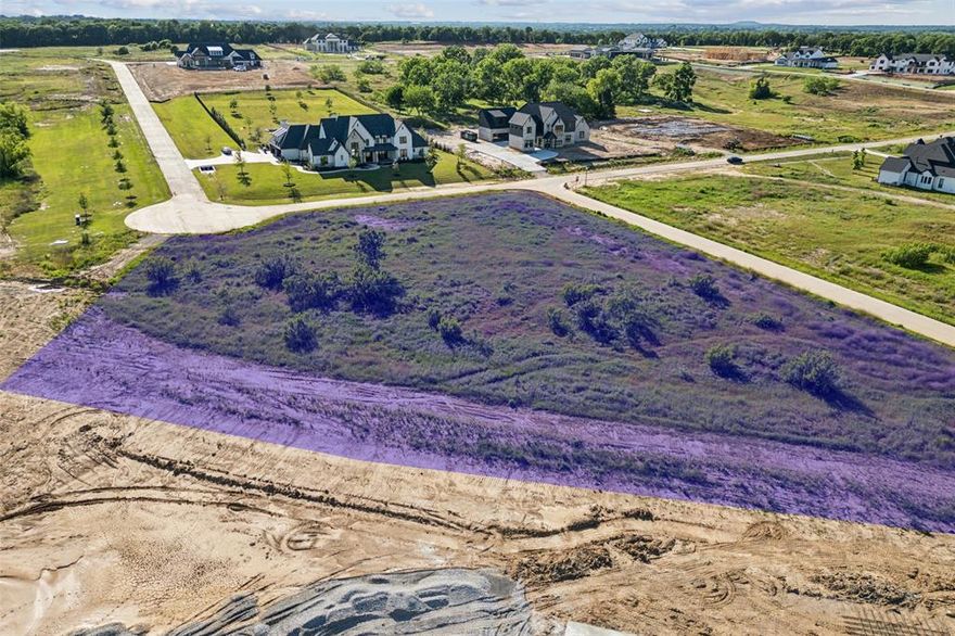 Build your dream estate on this stunning 2.3590-acre cul-de-sac lot in the prestigious Hudson Hills, Bartonville's newest & hottest community known for its luxurious yet tranquil atmosphere. Surrounded by high-end residences and breathtaking natural beauty, this exclusive property offers the perfect blend of privacy, elegance, and convenience. This lot provides the ideal setting for a custom-built home where you can enjoy stunning sunrises and sunsets. With only 33 homesites in the neighborhood, Hudson Hills offers a rare balance of seclusion and community. Horse enthusiasts will love the proximity to Saddlebrook Horse Facility and the extensive network of riding trails throughout the area. Located just minutes from popular dining destinations like Marty B’s and close to premier shopping and entertainment, this prime location ensures easy access to everything you need. Families will appreciate the highly acclaimed school district and the proximity to Liberty Christian Academy, providing top-tier educational opportunities. Best of all, there are no restrictions on builders, allowing you the freedom to design and construct your ideal home, complete with a pool, sports court, or anything else you envision. Don’t miss this opportunity to secure your place in one of the most sought-after communities, where luxury meets lifestyle in an unbeatable setting.