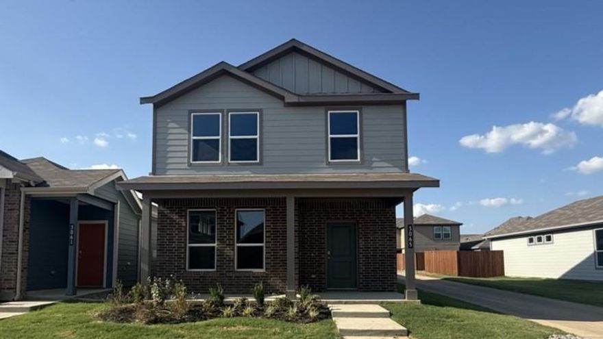 New and available for a Quick Move-in!! Fabulous new D.R. Horton home in the new community of Orchard Village located in South Fort Worth and Everman ISD! Newly designed Homes to suit the needs of the most discerning Buyers. Beautiful Two Story 3 Bedroom Hazelnut Floorplan-Elevation C. Complete and Move-in Ready! Modern open concept with bright dining area, spacious living and large chef's kitchen, granite countertops, island, stainless steel appliances, electric range and walk-in corner pantry. Upstairs luxurious main bedroom with a 5 ft oversized shower and big walk-in closet, secondary bedrooms and laundry. Extended tiled entry, hall and wet areas plus home is Connected Smart Home Technology. Cultured marble vanities in full baths. Covered front porch and back Patio, 6 foot privacy fenced backyard, landscaping package, full sprinkler system and more! A perfect blend of comfort and convenience - Tee off at nearby Southern Oaks Golf Course, pursue higher education at TCC South Campus, plus short commute to I-20, I-35, and DFW Int'l Airport.