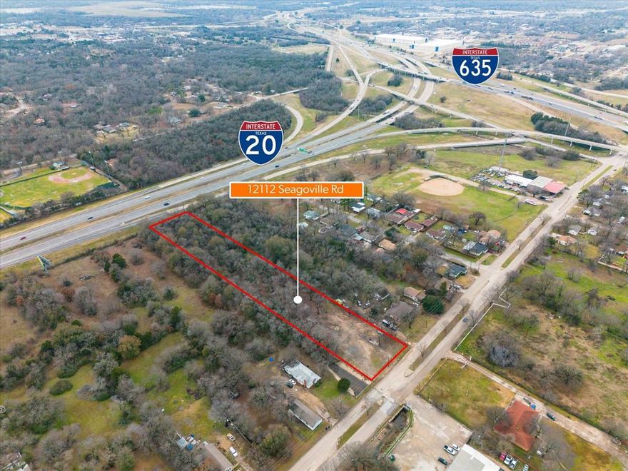 Large land lot for sale! Conveniently located in Balch springs just 15 miles away to downtown Dallas, and you have easy access to I-20 and 635. The rear of the property abuts I20, enhancing its strategic location. The lot of cleared out and has mature trees and is agreat opportunity to purchase land. Buyers are to verify all information, building zoning, and restrictions independently.