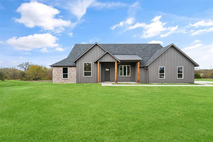 Welcome to the peace and quite of the country. Beautiful home sitting on 1.16 acres with wonderful views of nature. Home has split floorplan with living and kitchen open to each other. 3 bedroom, 2 bath, study that could be a bedroom, fireplace, nice custom kitchen, large laundry room and nice back porch that overlooks nature. Home sits off a county road with a concrete driveway.