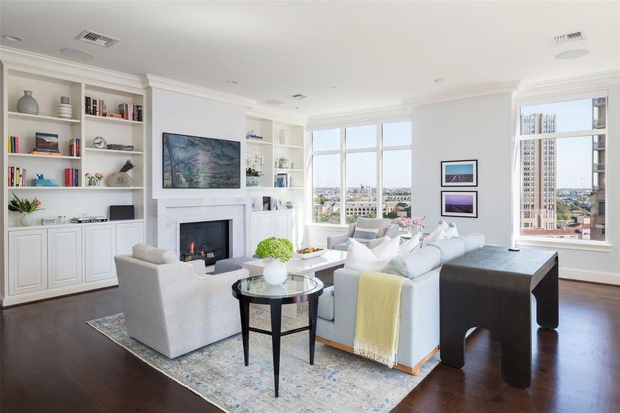 Indulge in opulent living in this freshly renovated two bedroom condo at the prestigious Ritz Carlton Residences. This luxurious abode features a newly transformed kitchen with the latest appliances, radiating a light and bright ambiance that complements the transitional design. The spacious living area with gas fireplace & beautiful built-ins creates a magnificent entertaining space. Additional highlights include: hardwood & marble floors, electric shades, guest suite with Murphy bed and spacious primary suite with a white marble clad bath. With world-class amenities and breathtaking views, this residence offers the epitome of upscale urban living. Ritz amenities include a resort style pool, fitness center, wine cellar, 24 hour valet & concierge and hotel services including in room dining. With a ideal location in vibrant Uptown, you can walk to dozens of shops & restaurants, Klyde Warren Park, the Arts District & American Airlines Center. Available fully furnished for $2,995,000.