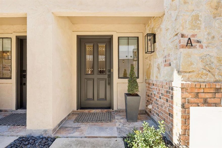 Discover a rare blend of urban convenience and low-maintenance luxury in this completely updated, duplex-style townhome. Expansive, light-filled interiors feature new real oak hardwood floors, high-end carpet, custom Roman shades, and a thoughtfully designed layout.

The updated kitchen includes new stainless steel appliances and a new refrigerator, plus a washer and dryer for easy move-in. Two generous bedrooms and two-and-a-half pristine baths provide uncommon volume and comfort. The primary suite offers a large walk-in closet and a spa-like bath with an oversized shower, soaking tub, and quartz countertops.

Designed with modern living in mind, the home includes two dedicated workspaces—an office on the main level and an additional flex space upstairs. Solid wood doors, cabinetry, and new plumbing and lighting fixtures elevate every detail.

A newly fenced, low-maintenance yard creates a private retreat, while the oversized two-car garage adds coveted storage and convenience.

All just a short stroll from vibrant Greenville Avenue’s shops, restaurants, and cafés. This is sophisticated, spacious townhome living—ideal location, turnkey comfort, and exceptional style.