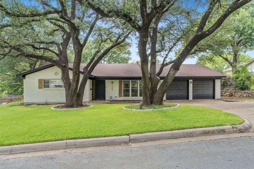 Welcome to this beautifully remodeled 4-bedroom, 2-bathroom home in the desirable Ridgmar neighborhood of Fort Worth. Featuring an open-concept layout, the home boasts a bright living and dining area that flows seamlessly into the updated kitchen with white cabinetry, quartz countertops, and a new farm sink. Recent upgrades include fresh interior paint, luxury vinyl plank flooring, modern fixtures, and recessed LED lighting. The spacious backyard offers privacy with mature trees, perfect for outdoor living. Conveniently located near shopping, dining, and major highways, this home blends modern comfort with timeless appeal.