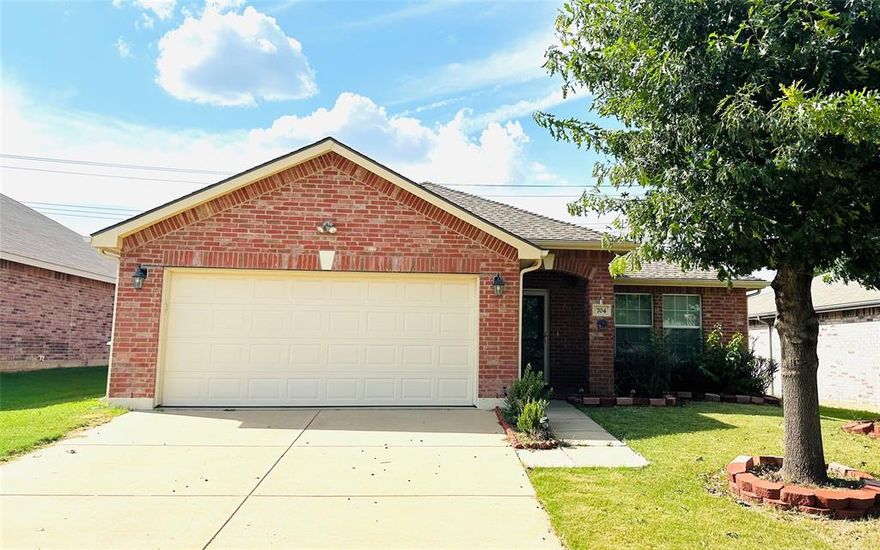 Beautiful 3 bedroom, 2 bath, one-story home in the Harris Ridge Subdivision.  The home provide open concept floorpan.  Large kitchen with Corian countertops has island, oversized double sink, and huge walk-in pantry. Engineered wood flooring in the living, dining, and one of the bedroom.  The primary bedroom has trey ceilings with large walk-in closet.  The backyard features a covered back porch made from cedar posts, good for family, and friends entertaining.  Also has a 10 X10 work shed. The home placed in the highly sought-after Mansfield ISD.NO EVICTIONS, FELONIES, OPEN COURT, BANKRUPTCY ACCEPTED. MUST HAVE CREDIT SCORE OF 600+, 3 X RENT INCOME, DEPOSIT DUE AT THE TIME OF LEASE SIGNING. PET ARE CASE BY CASE. 2 PETS MAXIMUM. TENANT & TENANT'S AGENT TO VERIFY ALL INFORMATION INCLUDING SCHOOL & MEASUREMENTS.