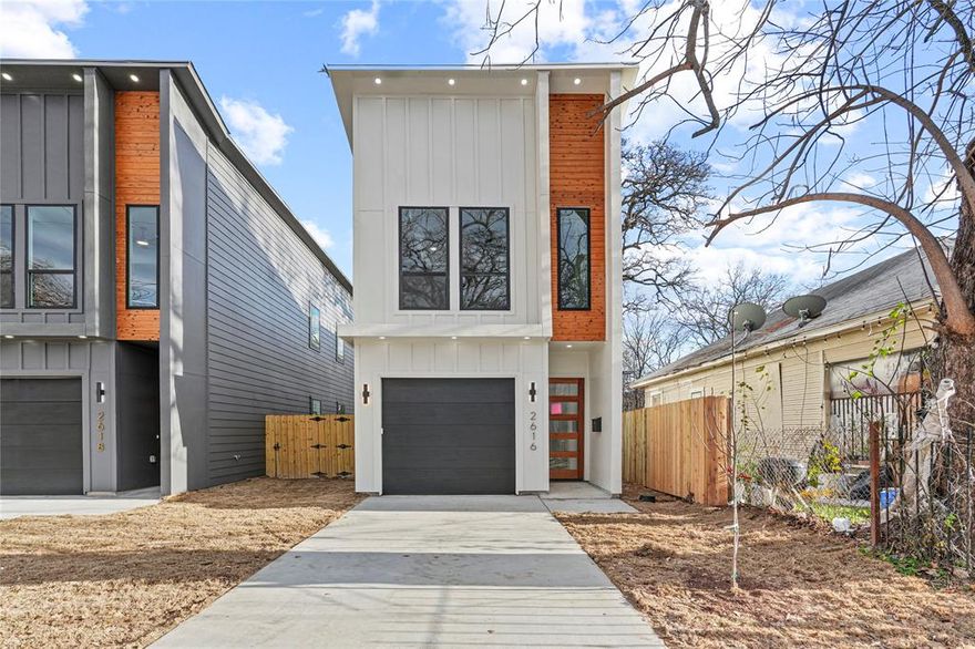 Qualified buyers may be eligible for the Wells Fargo Homebuyer Access! Grant, offering $10, 000 toward your down payment no repayment required. Income limit: up to 120% of area median income (AMI) Grant automatically applied during loan process (no separate application) Can be combined with other down payment or closing cost programs This is a great opportunity for income-qualified buyers to make homeownership more affordable.

Beautiful 3-bedroom, 2.5-bath modern contemporary home offering approximately 1,800 square feet of thoughtfully designed living space. Showcasing a striking exterior with sleek architectural lines, this residence features an open-concept floor plan filled with natural light, expansive windows, and a refined minimalistic interior with high-end finishes throughout. The stylish kitchen flows seamlessly into the main living and dining areas, making it ideal for everyday living and entertaining. The spacious primary suite offers a spa-inspired bathroom and walk-in closet, while two additional bedrooms provide flexibility for guests or a home office. Conveniently located just 7 minutes from Downtown Dallas with quick access to dining, shopping, and entertainment.