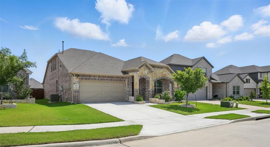 HOME IS PRICED TO SELL QUICKLY!! Experience 6008 Fairholme Drive, where beauty, charm, and practicality meets value! Come see this beautiful NORTH FACING, one and a half story home with 4 bedroom, 2.1 bath, & 2 car garage, plus upstairs game room in Prosper ISD has to offer! Enter to find alluring LVP throughout all living areas + bedrooms, neutral colored walls to easily make this space your own, and ample natural light, providing the right ambiance to feel inviting and elevated. The living room is open to the kitchen, breakfast nook, and formal dining room. In the kitchen, create the dining experience you envision in this great kitchen, featuring white subway tile with stunning white cabinets + black hardware and contrasting quartz countertops, reverse osmosis drinking faucet, an expansive island, stainless steel appliances including gas range, designer lighting, and a walk in pantry. Walk over to the large primary suite and ensuite bathroom with a dual sink vanity, and a spacious walk-in shower. The secondary bedrooms are in the front of the home. Upstairs offers a large game room, bonus room, and or media room for friends and family to enjoy! Large laundry room offers hanging rod and storage shelf. A great back covered porch and spacious backyard with a garden that provides an ideal space to relax, play, and gather, as well as create the outdoor retreat of your liking. Don't miss this incredible opportunity to be in a like-new home in Prosper ISD with accessibility to new schools, Costco and many other great retail shops, as well as convenient access to major transportation hubs, all in a spectacular community with amazing amenities, like pools, parks, and walking trails. Your new home awaits!