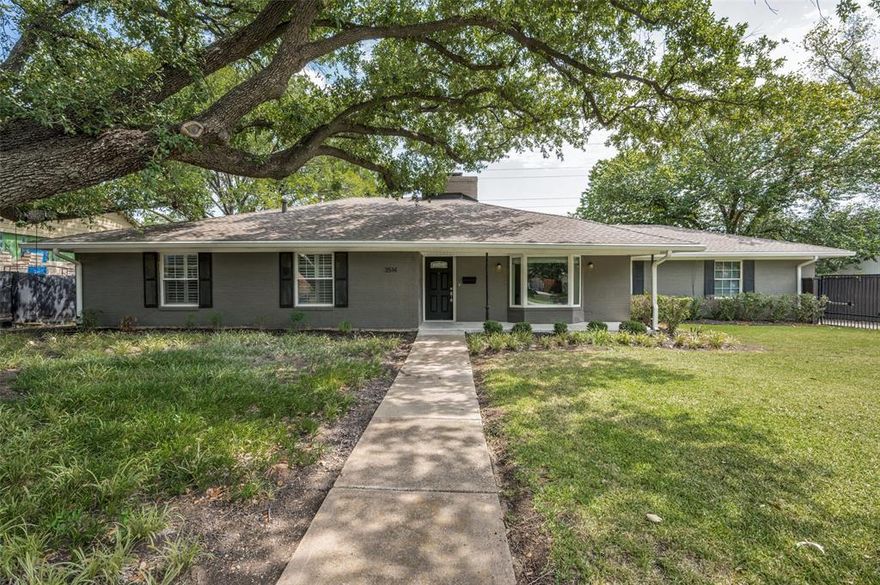 Discover timeless charm and modern comfort in this elegant North Dallas ranch-style home. Boasting 4 bedrooms, including a convenient mother-in-law suite, this property offers versatility and style for today's living. The master bathroom has been thoughtfully updated, and fresh interior paint enhances the inviting ambiance. A highlight of this home is the private mother-in-law suite, complete with a full kitchenette and en-suite bathroom. The master bedroom offers a true escape with its updated en-suite bathroom, boasting modern fixtures and a spa-like shower. Outside, the backyard provides a seamless connection to nature with direct access to the Northaven Trail. Nestled in the coveted North Dallas neighborhood, this ranch-style gem offers proximity to shopping, dining, and entertainment. The blend of traditional architecture with contemporary updates, along with its unique mother-in-law suite and trail access, makes this home a rare find.Foundation repaired with transferable warranty