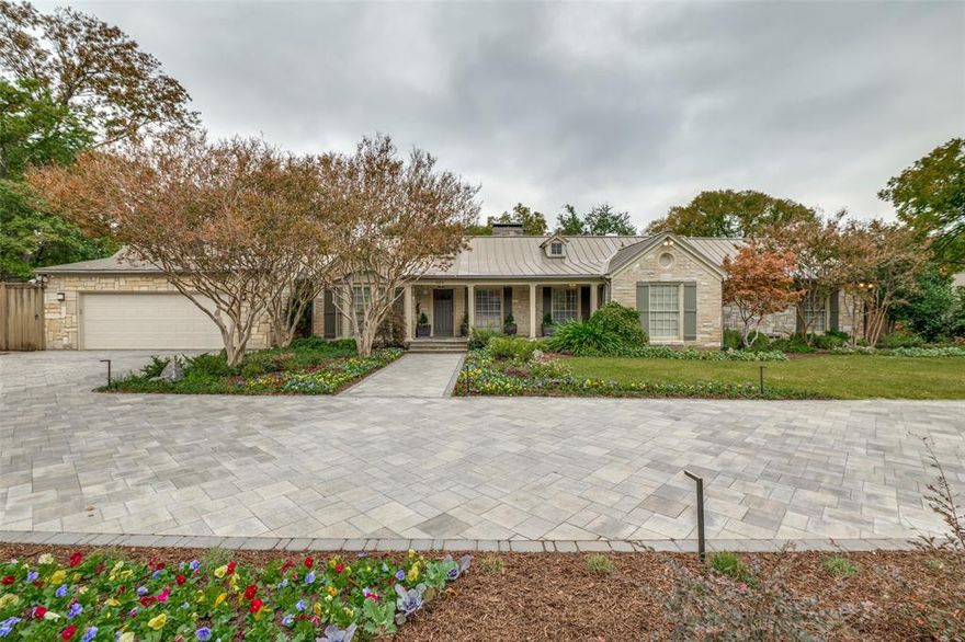 Welcome home to this unique Austin Stone single story located in the desirable Devonshire neighborhood. This half-acre estate provides lush landscaping with seasonal flowers, privacy and elegant updates through-out.  Inside is intimate, yet modern, and has an abundance of customized cabinets and closets. The inviting backyard can be accessed from most rooms through French doors. The kitchen features Luminor Gold quartzite countertops, Subzero Refrigerator, DCS 48 inch stove, Alderwood cabinetry and a Chef's dream pantry with lots of storage with glass doors.  The chic oversized master suite has French doors leading to the deck, a sitting area, an updated spa-like bathroom and a huge custom closet fit for royalty. The sprawling deck is a perfect place to enjoy a cup of coffee or read a book. Other features include a fitness-game room with Sauna, oversized garage and tons of storage. The home is handicap accessible.