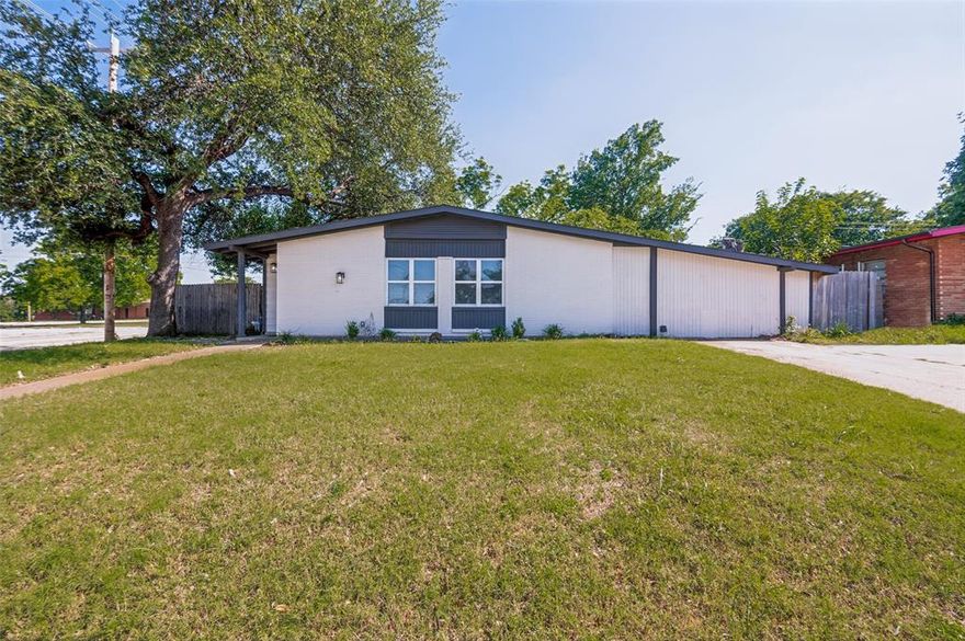 Freshly renovated, beautifully styled, and ready for its next owner, this Arlington home delivers the kind of clean, modern finish buyers are looking for. Inside, the open living, dining, and kitchen layout creates an easy flow for everyday living and entertaining, with abundant natural light, fresh neutral paint, luxury vinyl plank flooring, recessed lighting, and updated ceiling fans throughout. The kitchen has been thoughtfully redesigned with white shaker-style cabinetry, quartz-style countertops, stainless steel appliances, black hardware, and a crisp modern look that anchors the main living space. With 4 bedrooms and 2 updated bathrooms, the floor plan offers excellent flexibility for family, guests, a home office, or bonus space. The bathrooms feature updated vanities, modern fixtures, and refreshed tile finishes, giving the home a polished move-in-ready feel. The large backyard with mature trees provides valuable outdoor space for entertaining, pets, play, gardening, or future customization. Located in an established Arlington neighborhood with convenient access to shopping, dining, schools, parks, and major commuter routes, this home combines updated style, practical function, and a central location. Buyer and buyer’s agent to verify all information including schools, square footage, room dimensions, taxes, and property details.