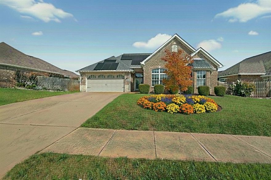 Welcome to your new home. This charming 3-2-2 brick home offers the perfect blend of modern updates and small town comfort. Step inside to an open concept layout, stylish scored concrete floors that flow seamlessly from room to room. The kitchen features durable concrete countertops and plenty of space for cooking and entertaining, while the master suite is a true treat with a spa like jacuzzi tub and walk-in closet. Outside you'll enjoy a manicured lawn, private fenced backyard and an oversized 2 car garage. Ruby Trails is a sought after neighborhood with sidewalks, easy access to a community park, and a welcoming atmosphere. Located in the highly rated Lindale ISD. This home is ideal for families, first-time buyers or anyone looking for a move-in ready space in a freindly community.